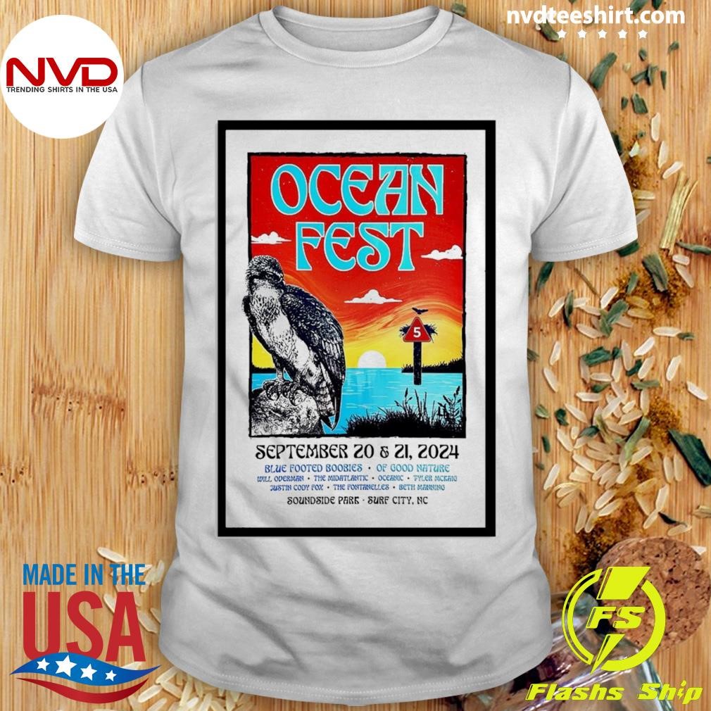 Ocean Fest Soundside Park In Surf City Nc Sept 20-21 2024 Shirt