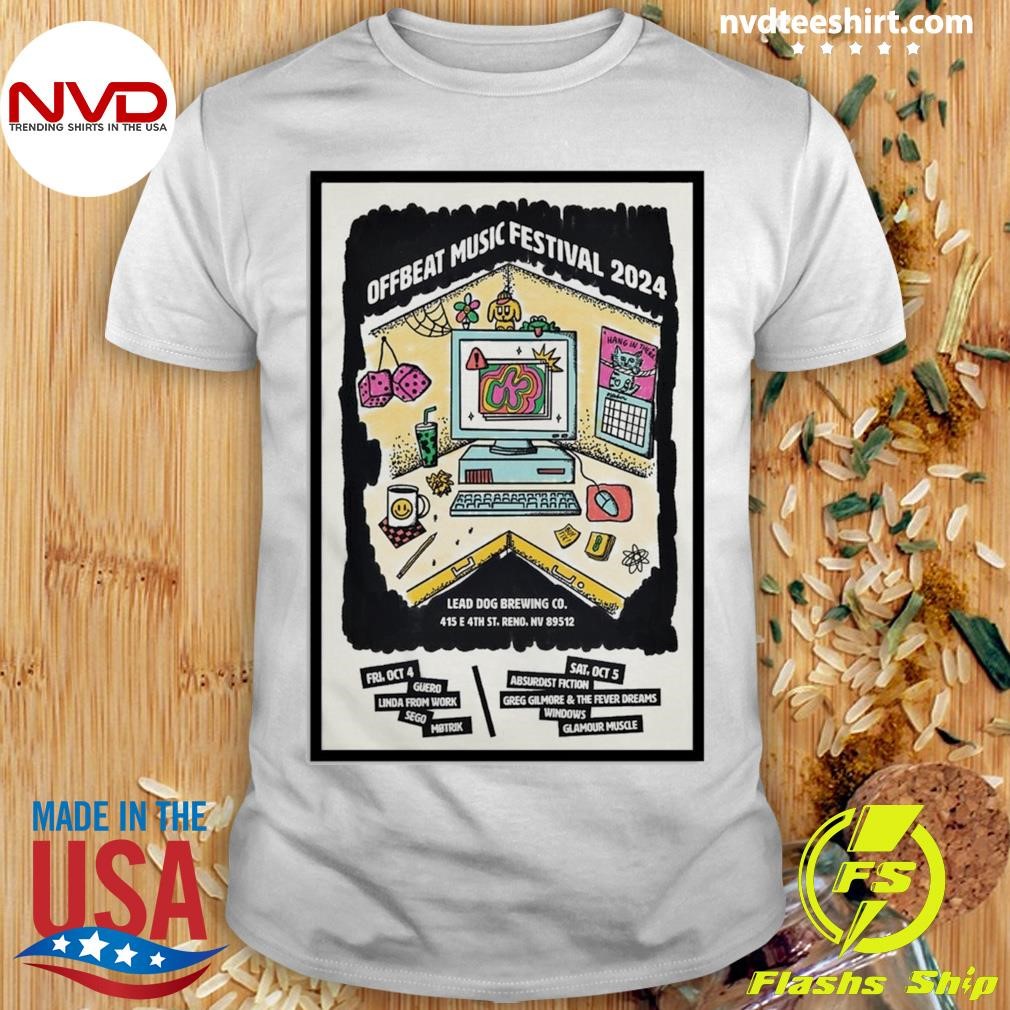 Offbeat Music Festival Oct 4-5 2024 Lead Dog Brewing CO In Reno NV Shirt