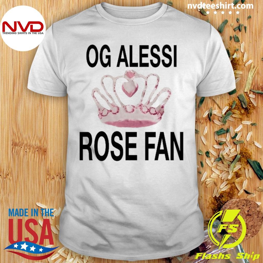 Og Alessi Rose Fan Tee Shirt