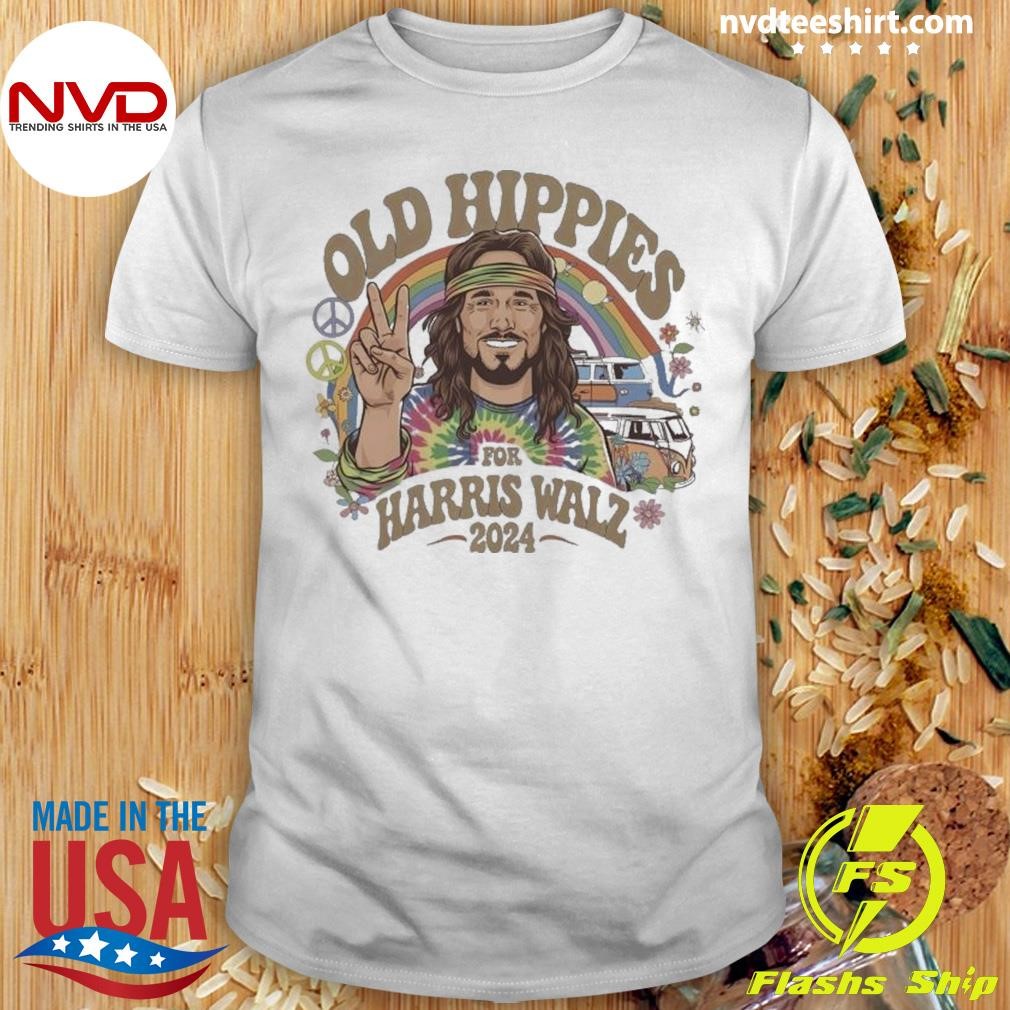 Old Hippies Harris Walz 2024 Shirt