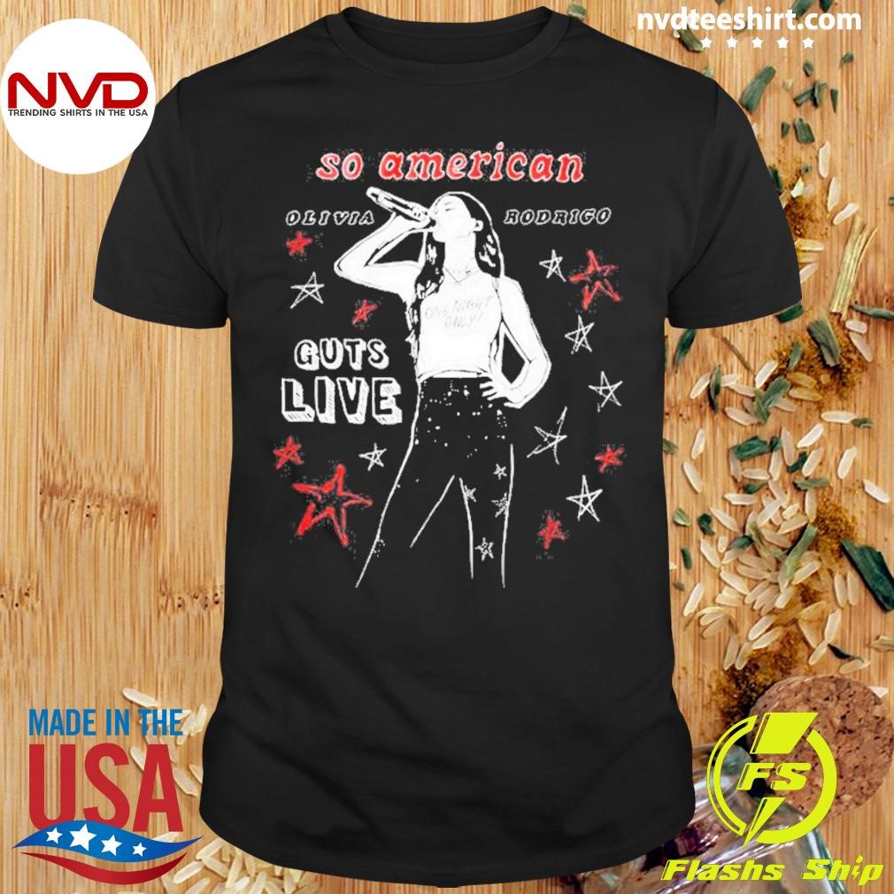 Olivia Rodrigo So American Guts Live Tour Shirt