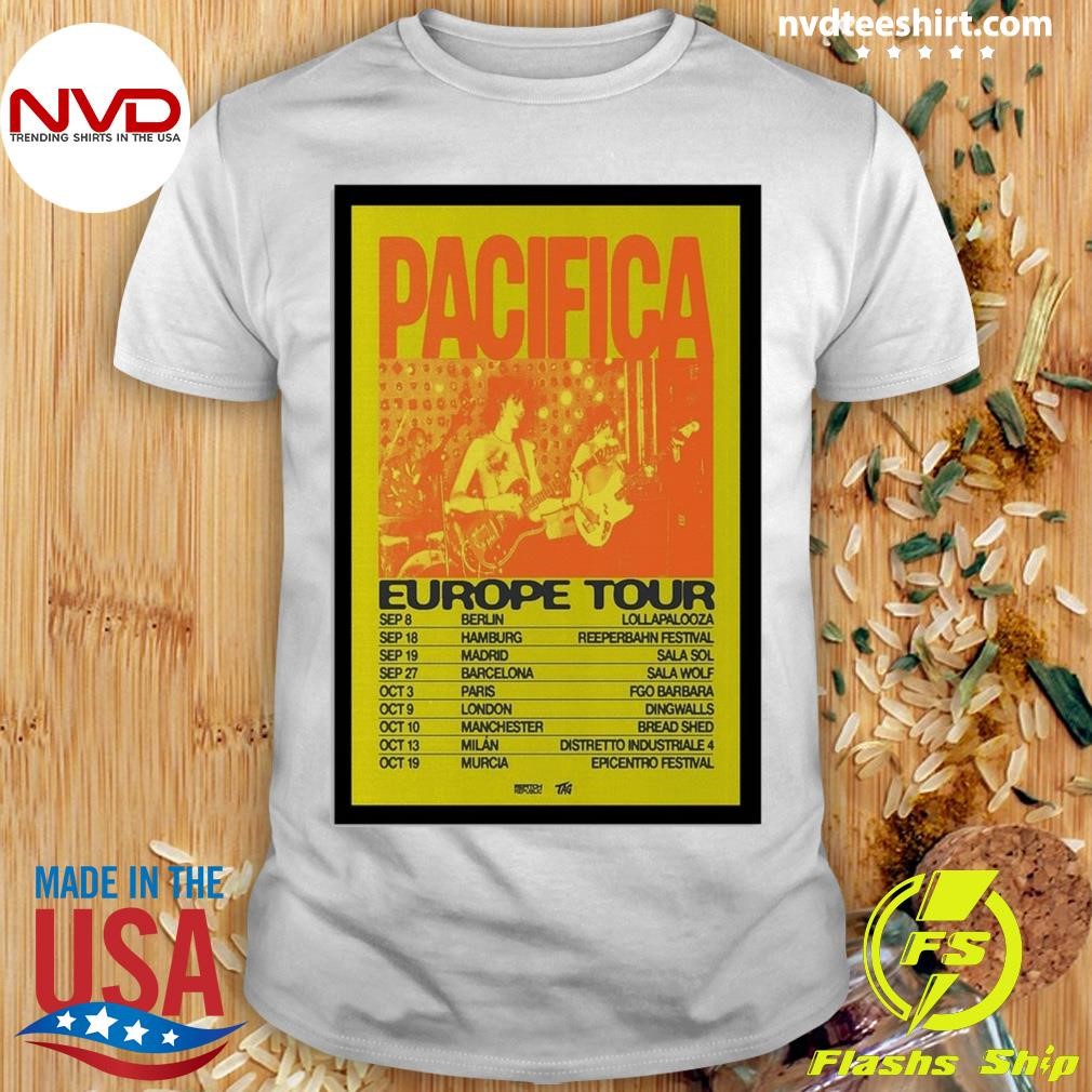 Pacifica Europe Tour 2024 Shirt