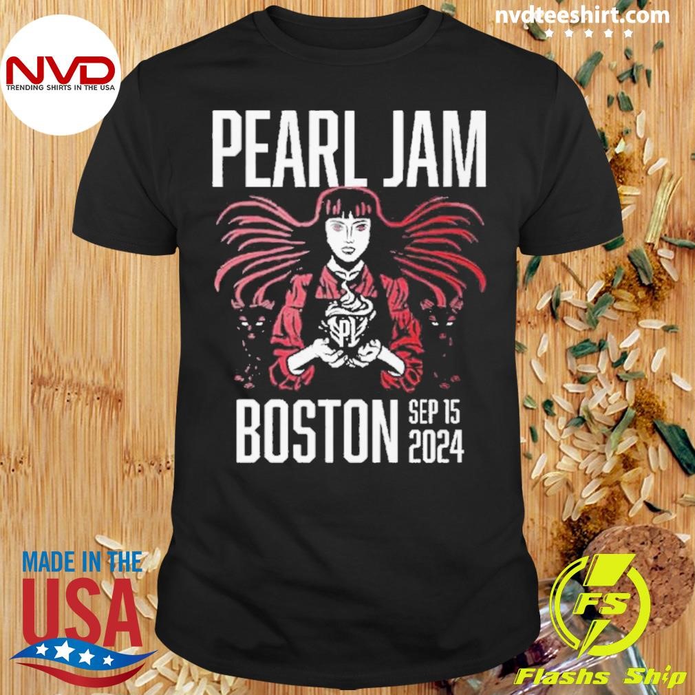 Pearl Jam Tour Boston September 15, 2024 Event Shirt