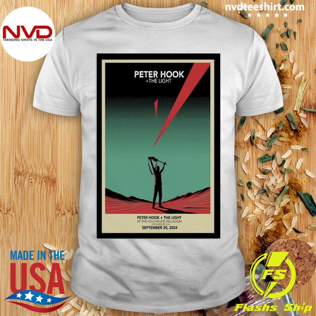 Peter Hook & The Light Hollywood Palladium Los Angeles, CA September 20, 2024 Tour Shirt