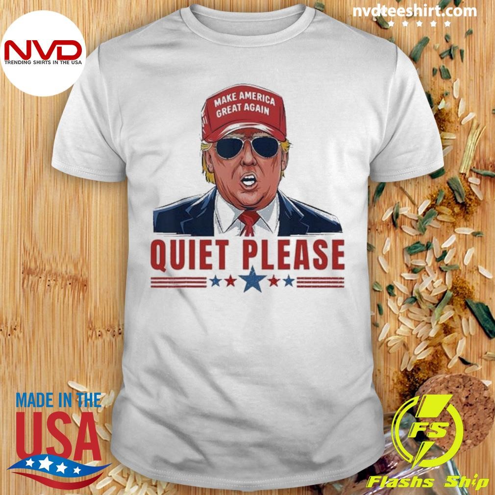 Quiet Please Trump Presidential Debate Shirt