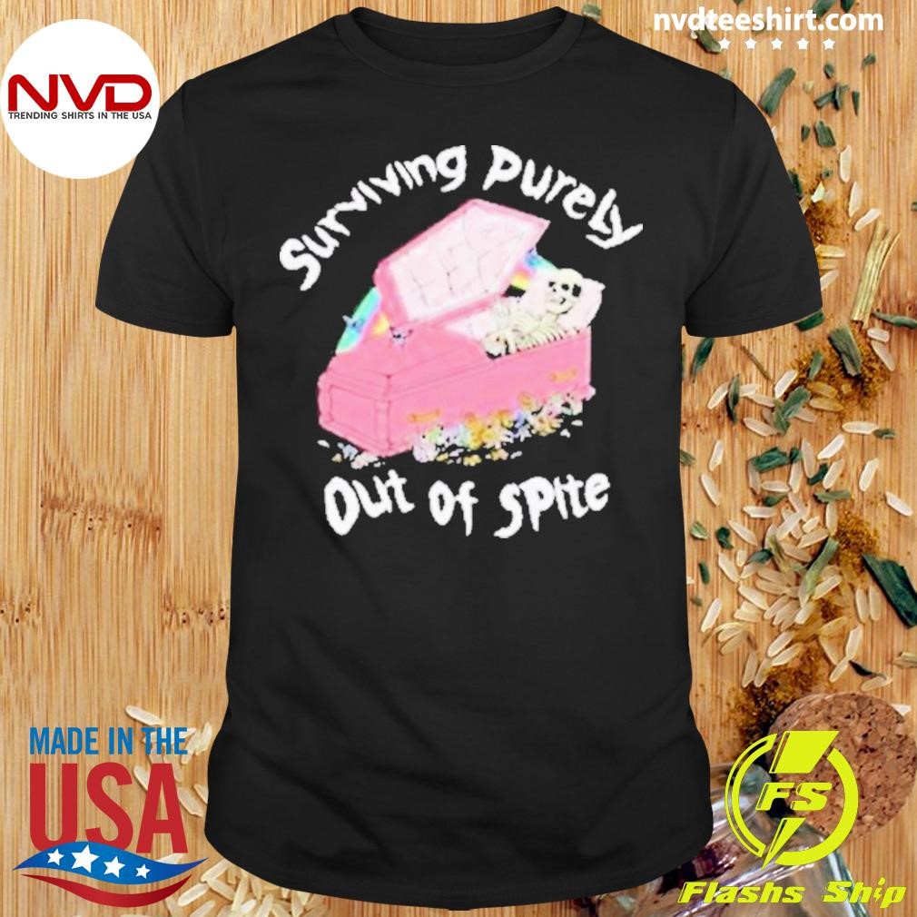 Rainbow Surviving Purely Out Of Spite 2024 Shirt