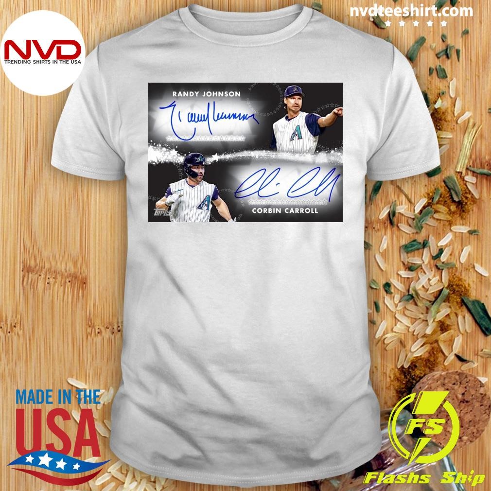 Randy Johnson & Corbin Carroll Signature Shirt