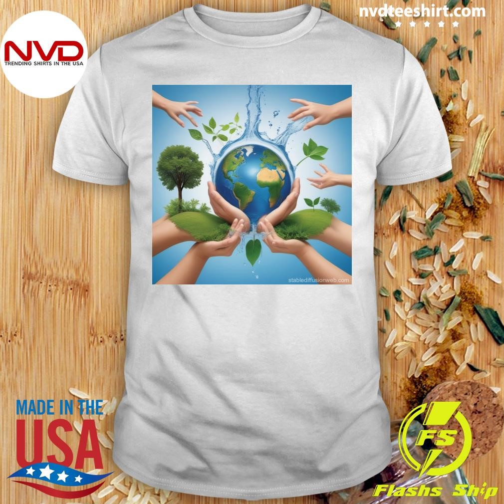 Realistic Eco-Friendly Habits for Water Conservation and Carbon Footprint Reduction Shirt