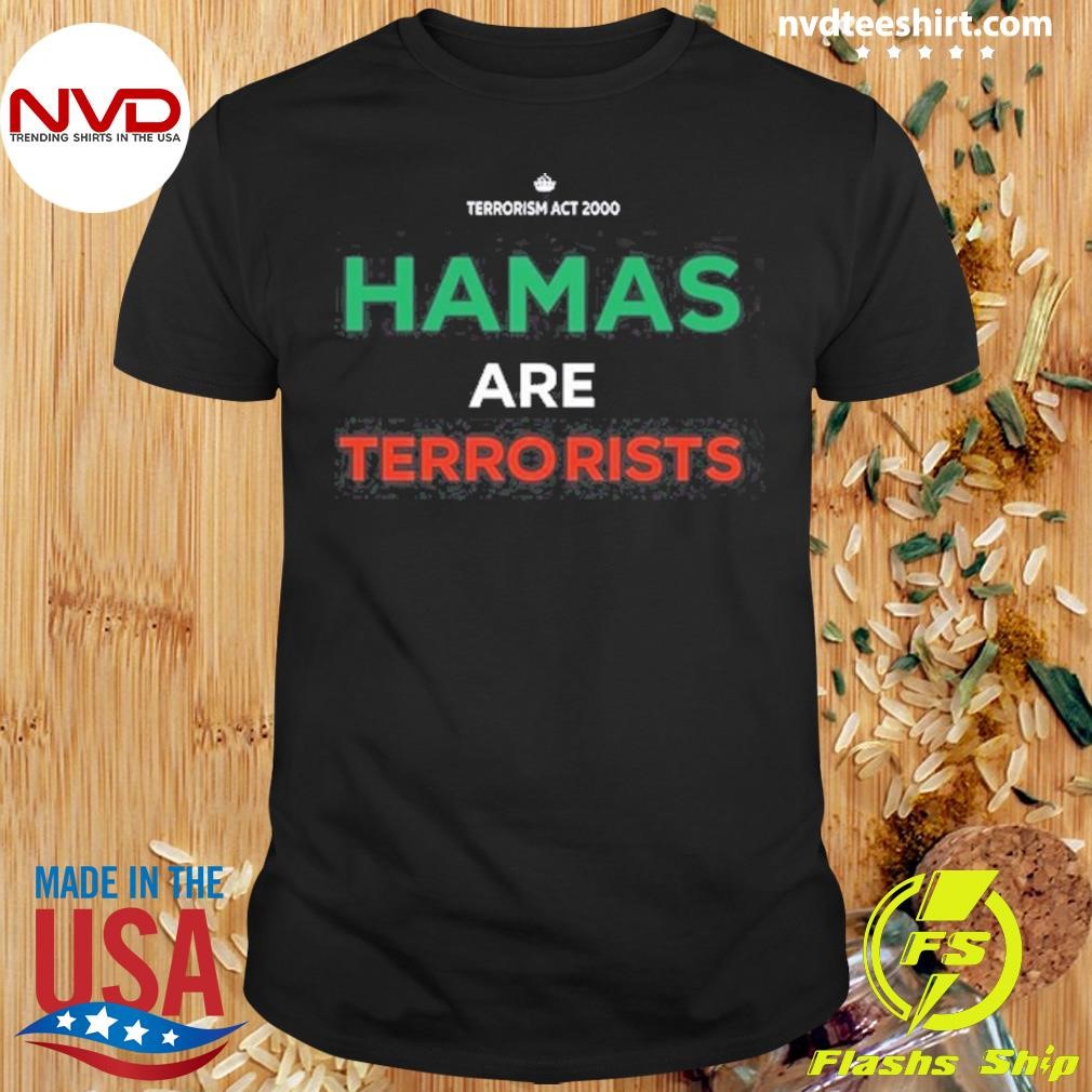 Robert Jenrick Wearing Hamas Are Terrorists Shirt