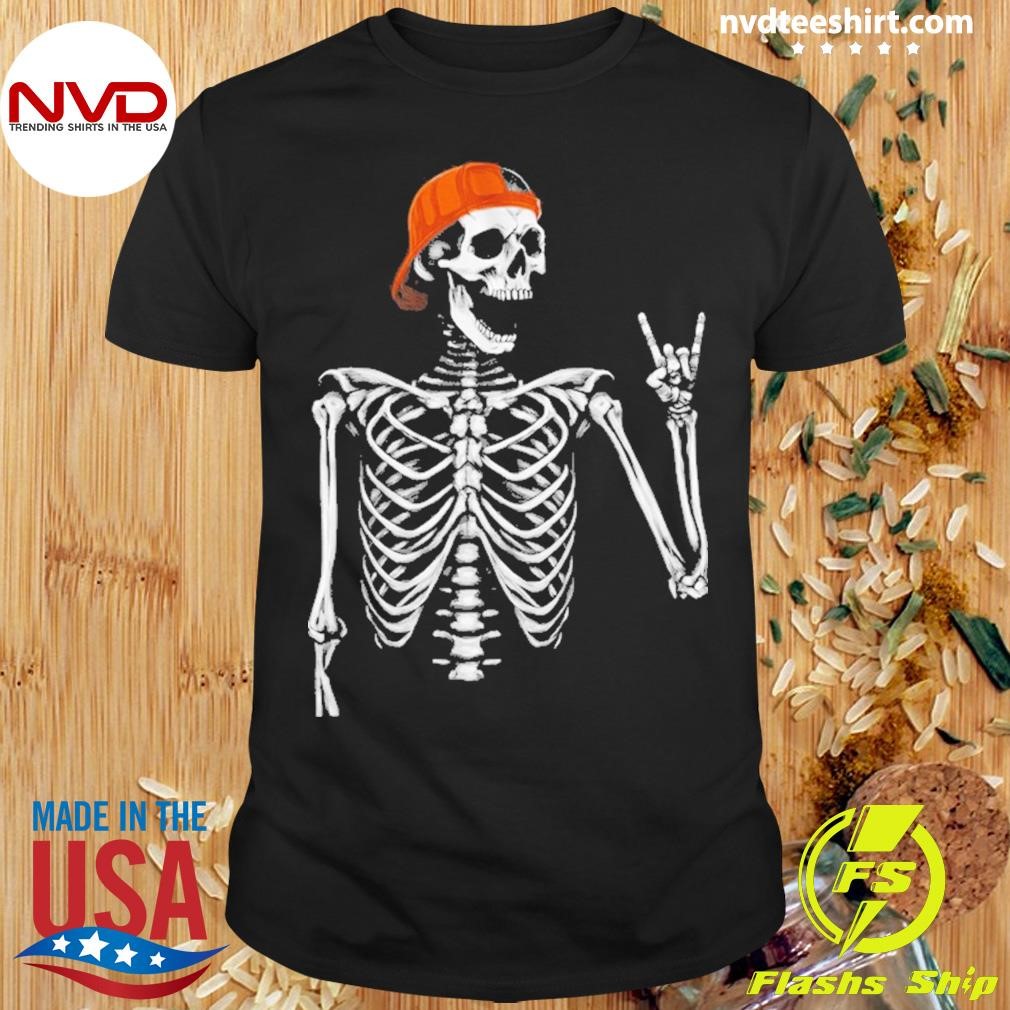 Rock & Roll Skeleton Halloween Shirt