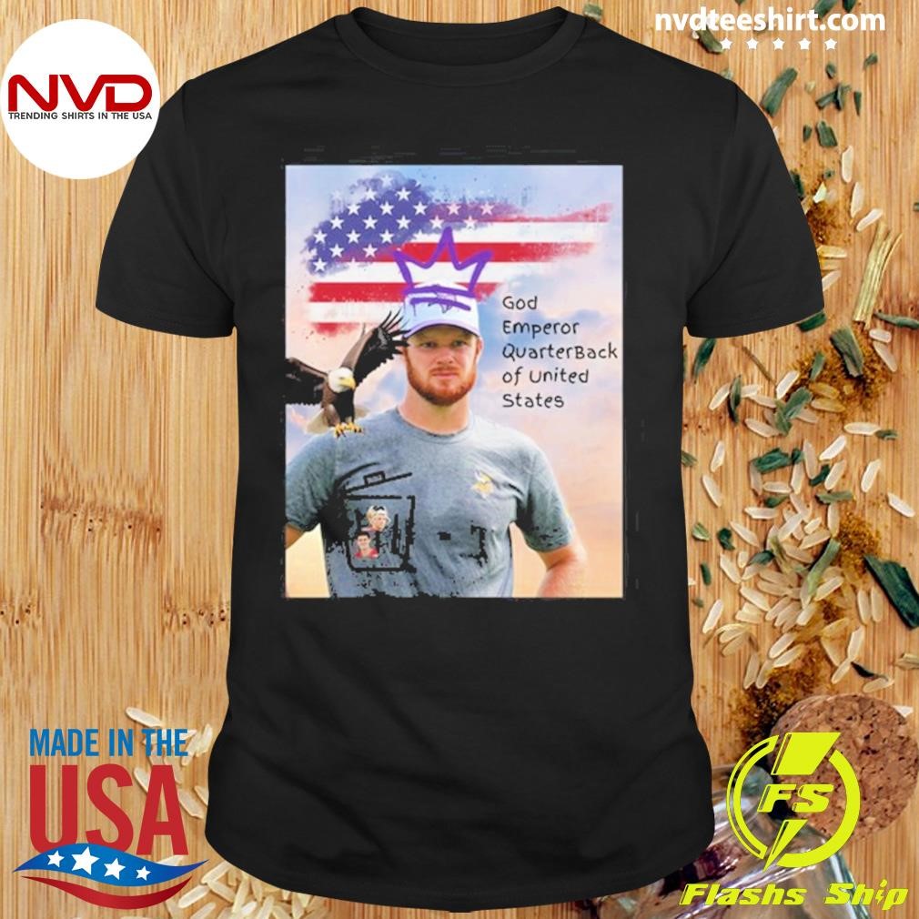 Sam Darnold God Emperor Quarterback Of United States Tee Shirt