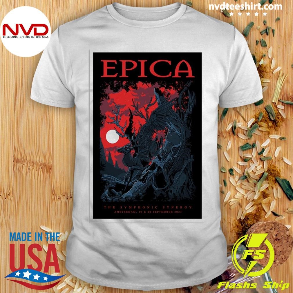 Sep 19 & 20, 2024 Epica The Symphonic Synergy Amsterdam, Netherlands Tour Shirt