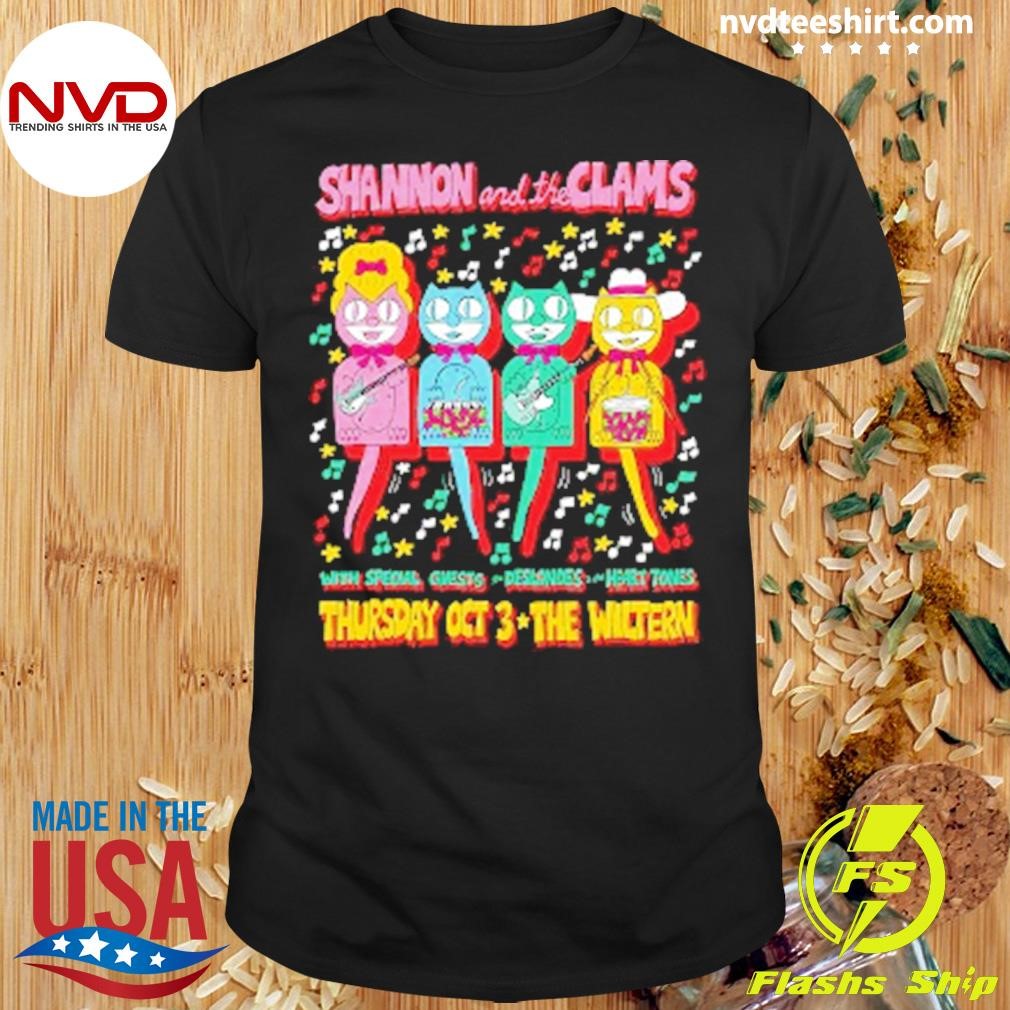 Shannon And The Clams With Special Guests The Deslondes And The Heart Tones Oct 3, 2024 The Wiltern Shirt