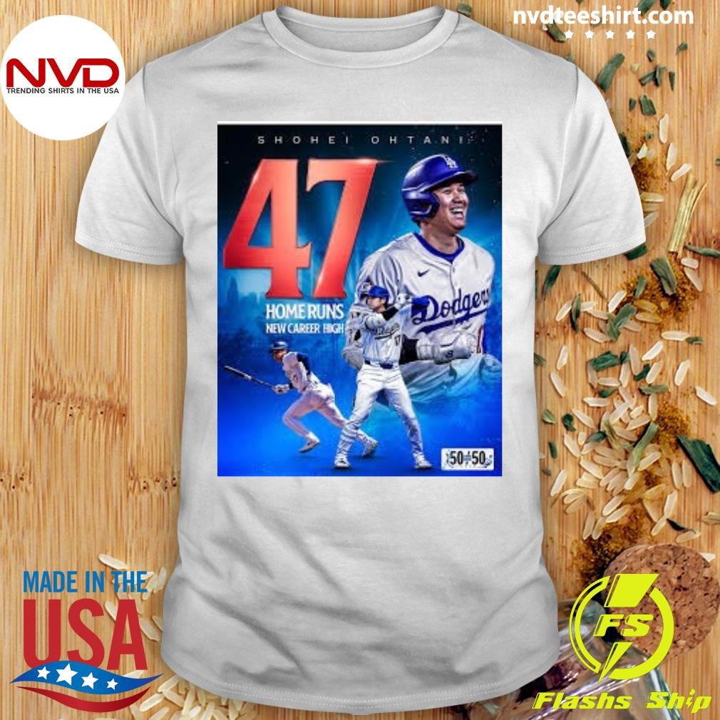 Shohei Ohtani 47 Home Runs New Career High Shirt