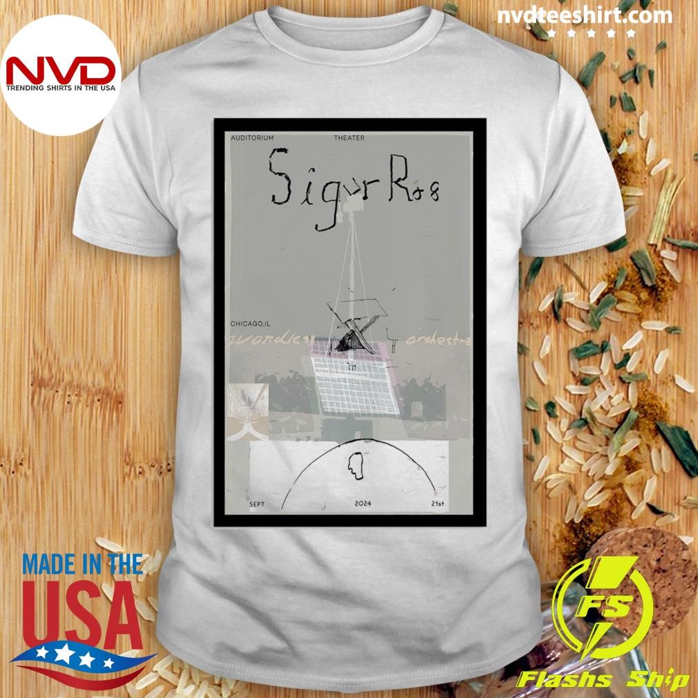 Sigur Ros Sept 21st 2024 Auditorium Theater Chicago Shirt