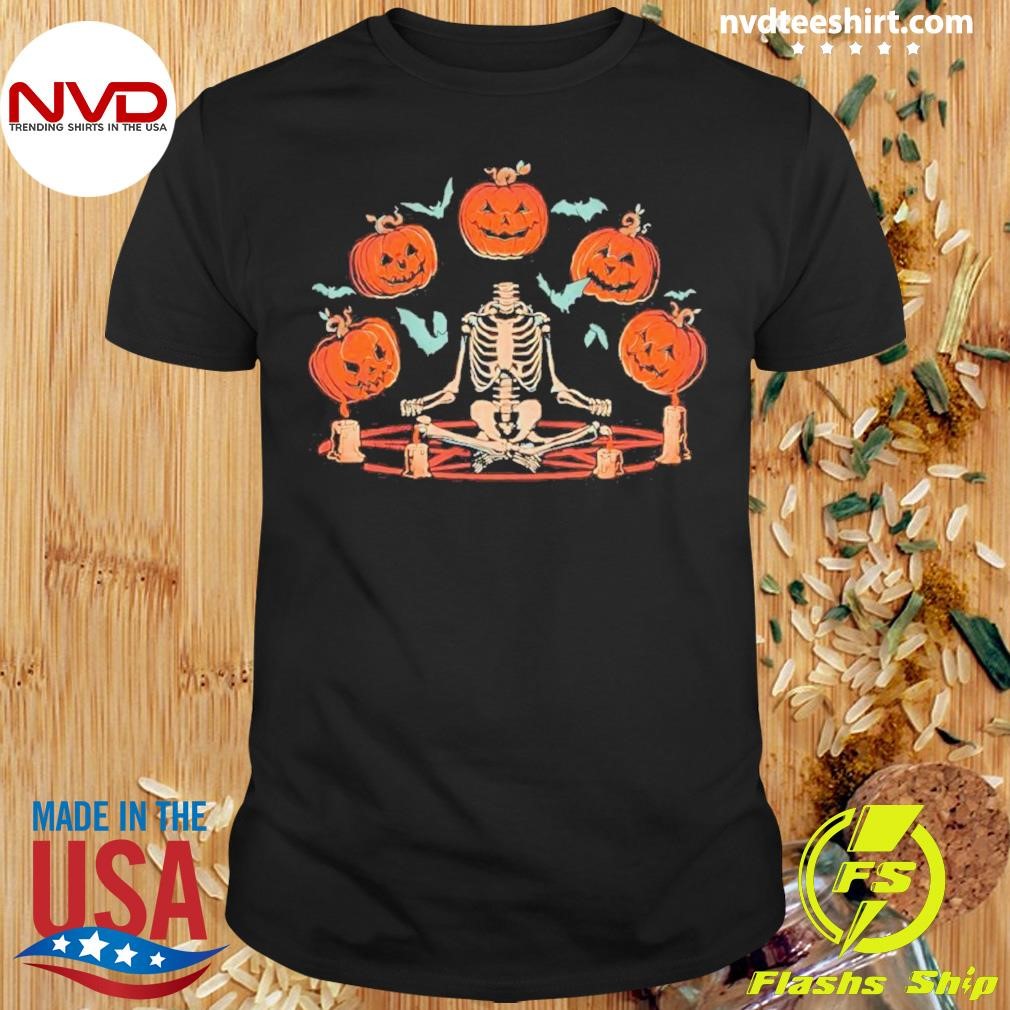 Skeleton Pumpkins Summoner Halloween Shirt