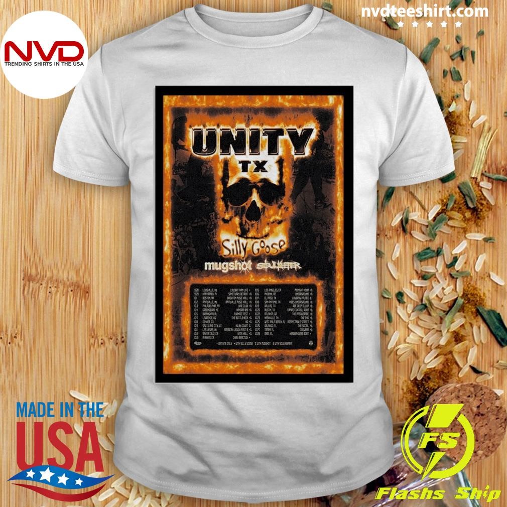 Skull UnityTX Silly Goose Fall Tour 2024 Poster Shirt