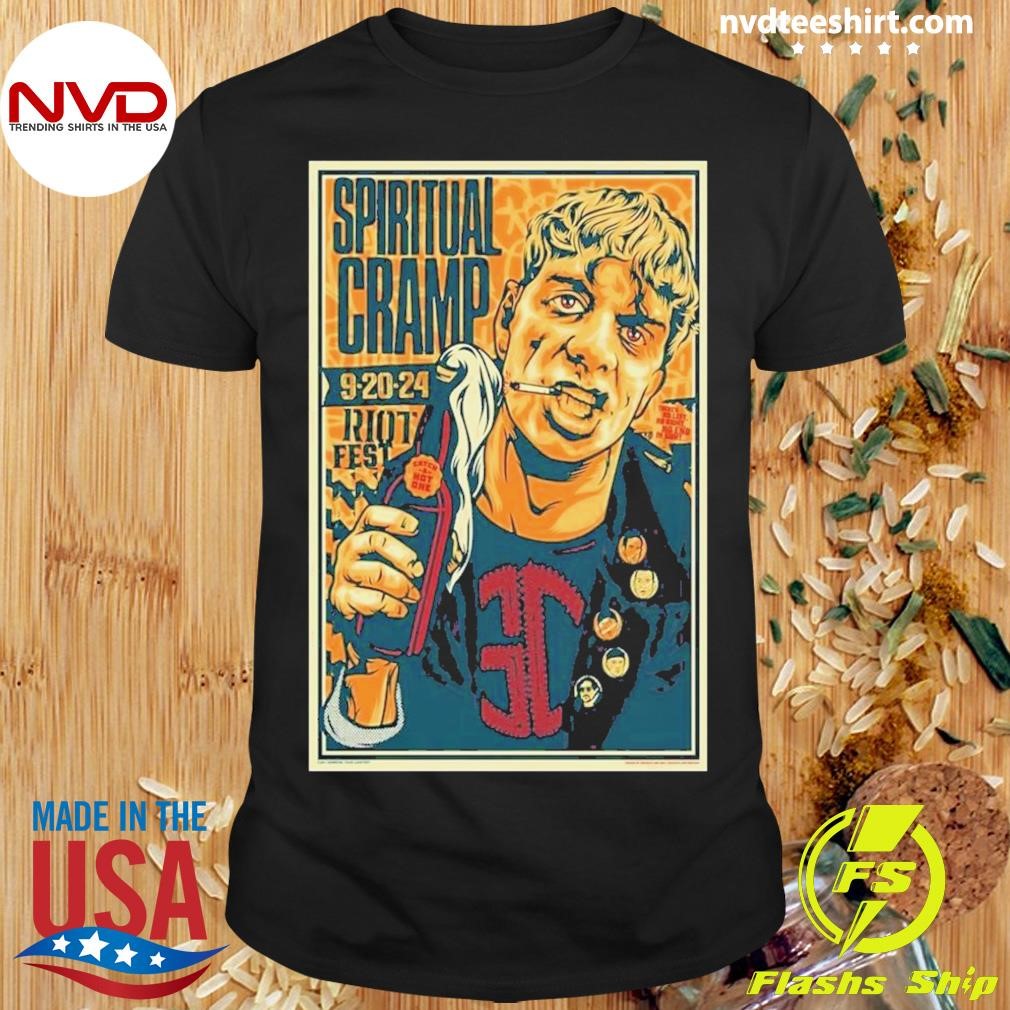 Spiritual Cramp Riot Fest Sept 20 2024 At The Garageland And Smartpunk Poster Shirt