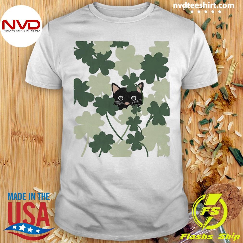 St Patricks Day Black Cat Shirt