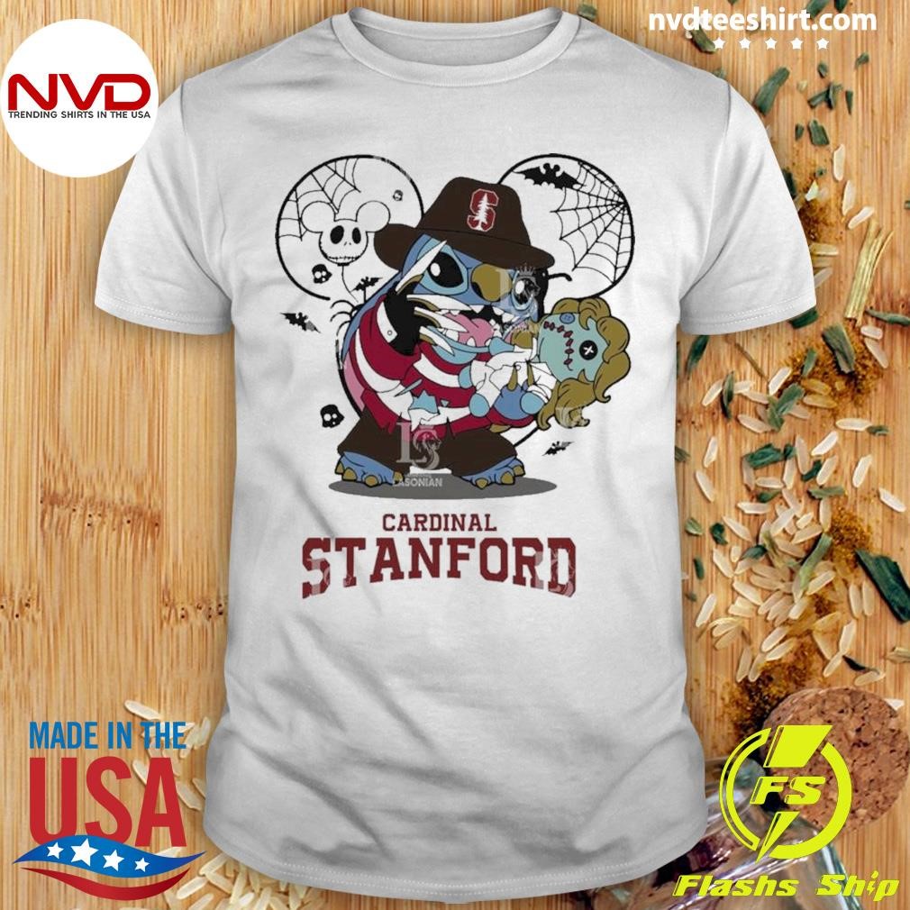 Stanford Cardinal Stitch Freddy Krueger Halloween 2024 Shirt