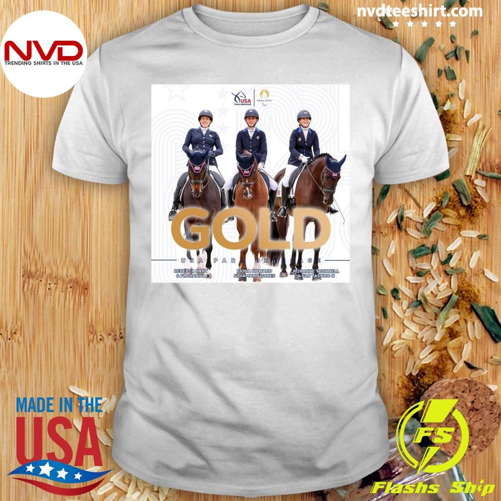 Team USA Gold Equestrian Paralympics 2024 Shirt