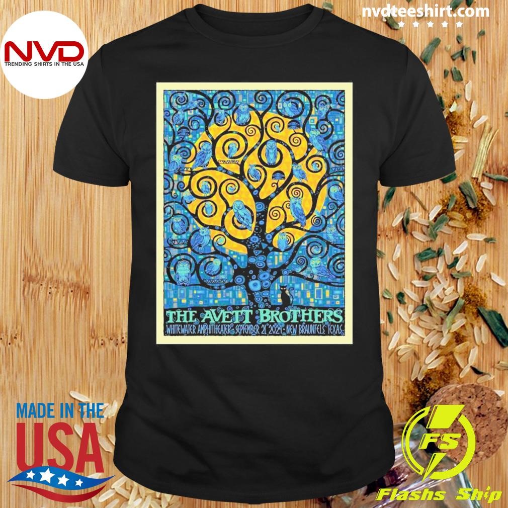 The Avett Brothers On Sept 21 2024 Whitewater Amphitheater New Braunfels Tx Poster Shirt