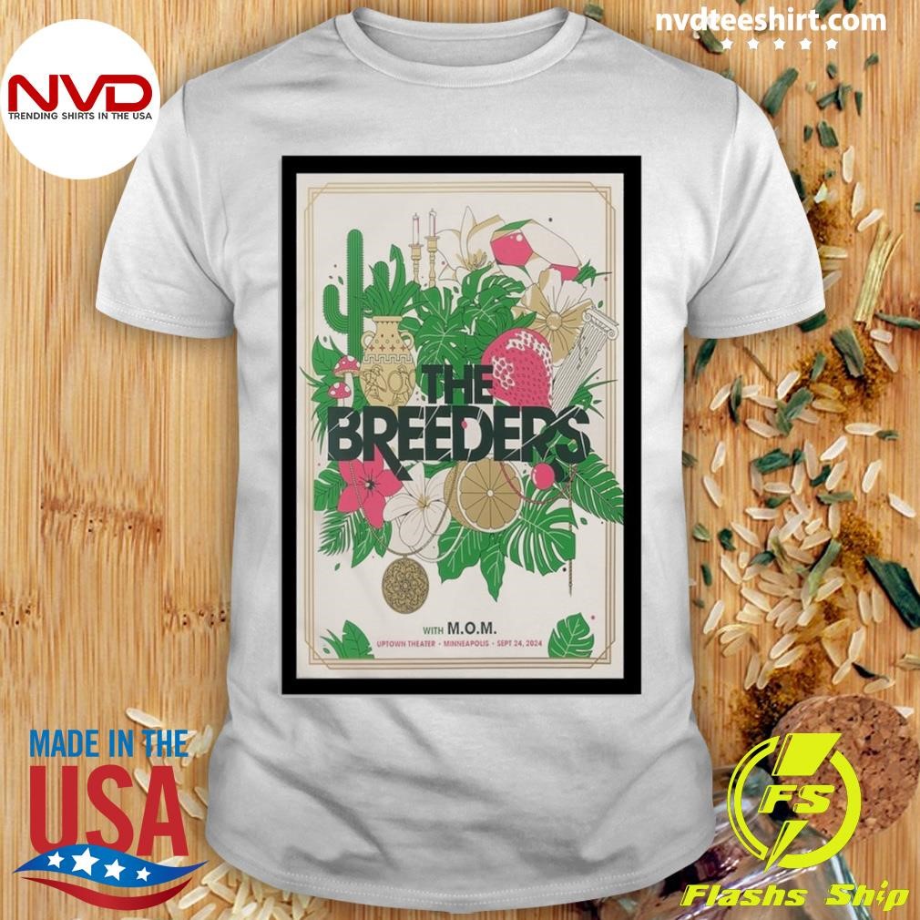 The Breeders At Uptown Theater On September 24, 2024 Show Shirt