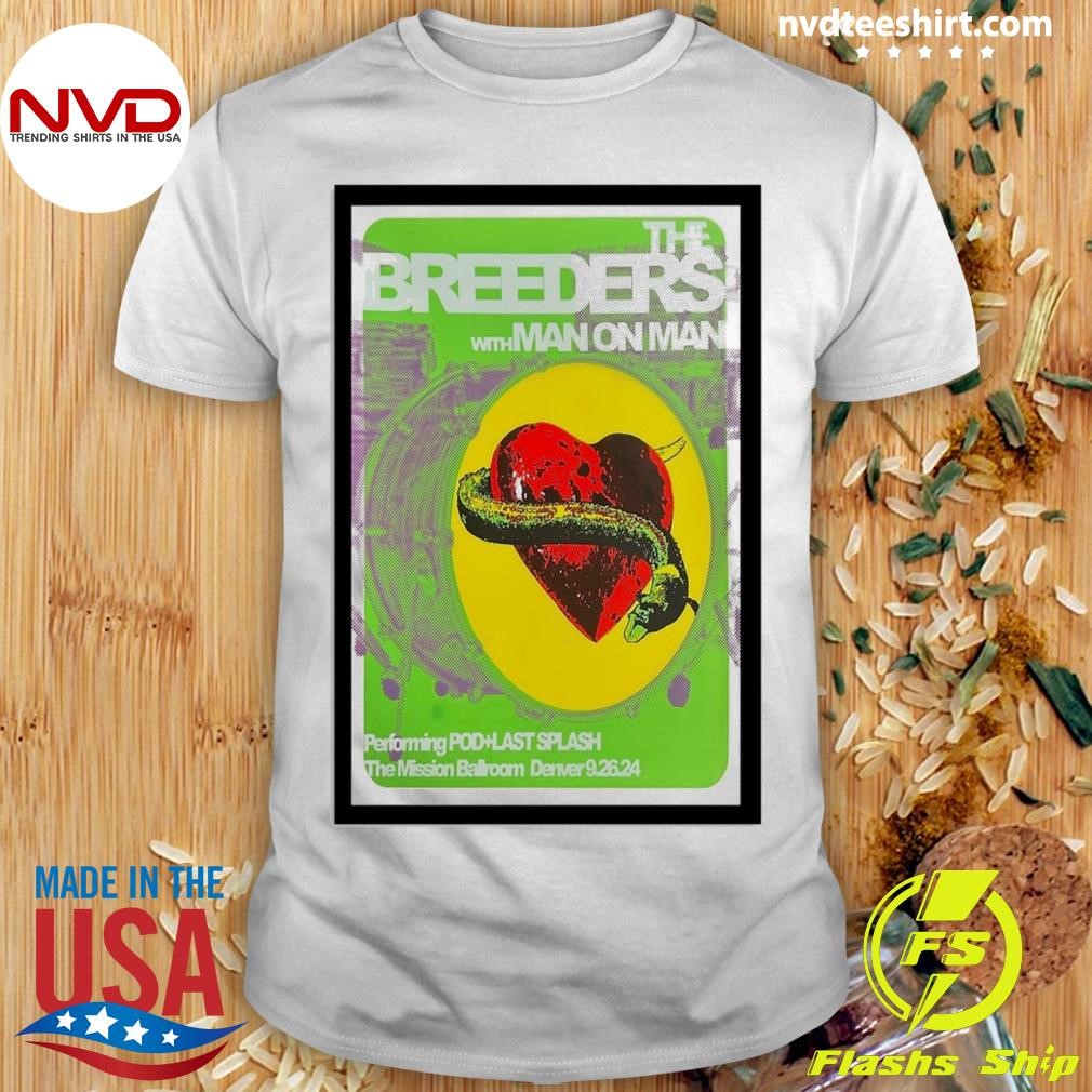 The Breeders The Mission Ballroom Denver 9.26.24 Concert Shirt