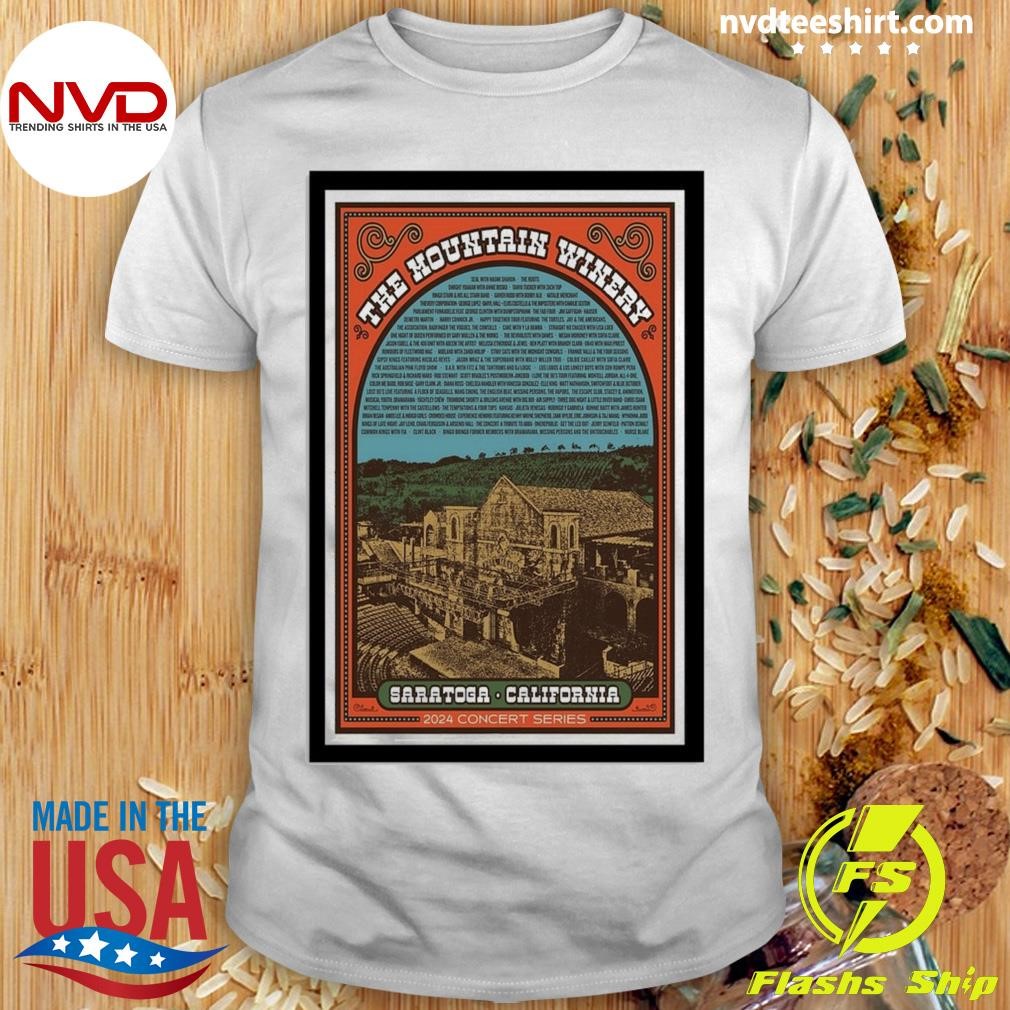 The Mountain Winery Saratoga, CA 2024 Concert Series Shirt