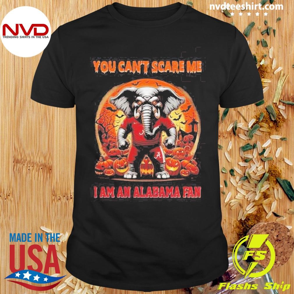 The Red Elephant You Can’t Me I Am An Alabama Crimson Tide Fan Halloween Shirt