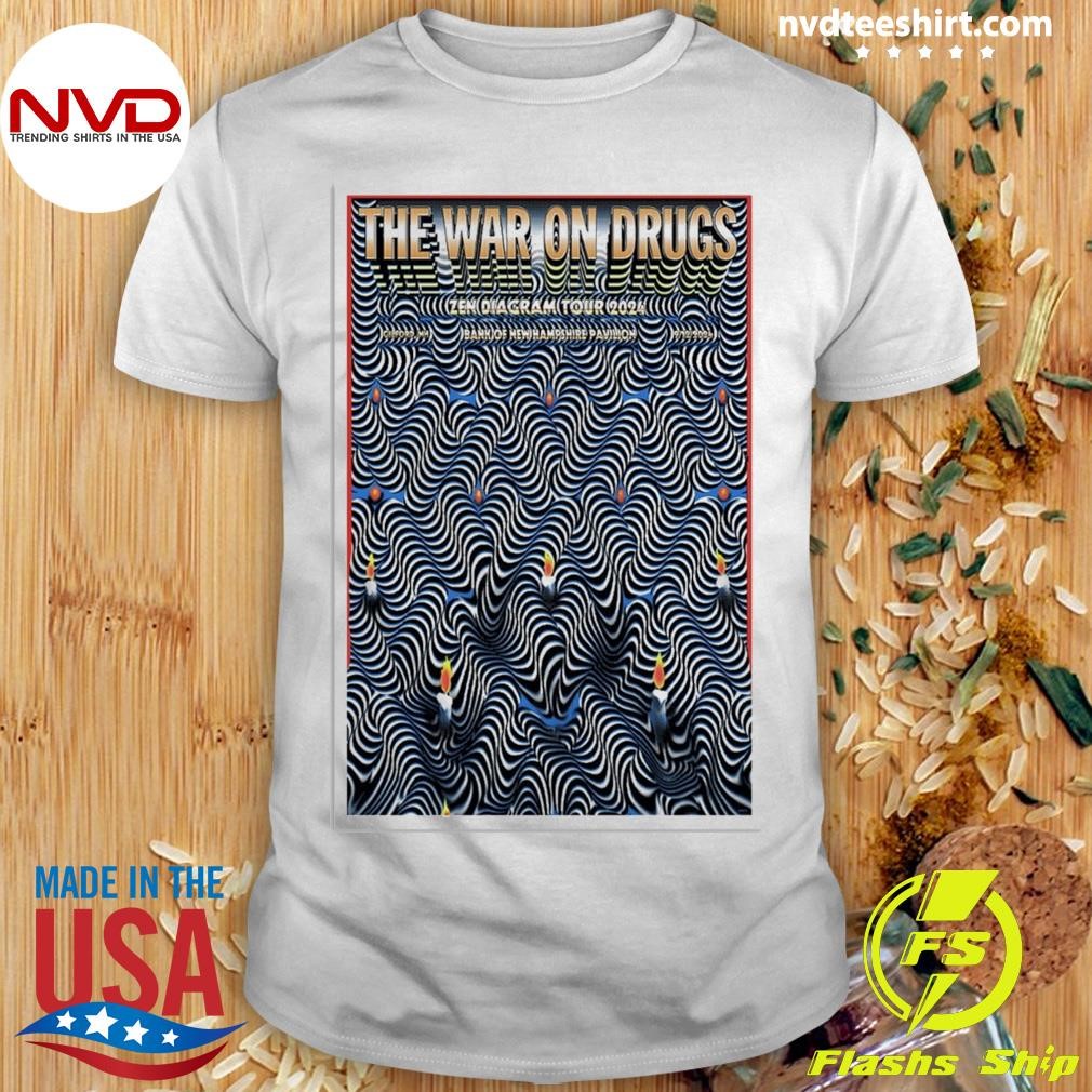 The War On Drugs Sep 12, 2024 Bank of New Hampshire Pavilion, Gilford, NH Shirt