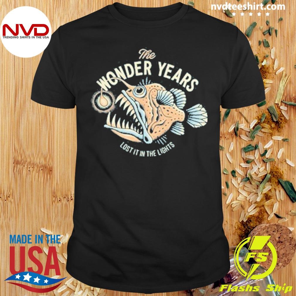 The Wonder Years Lost It In The Lights Angler Fish Atlantic Blue Shirt