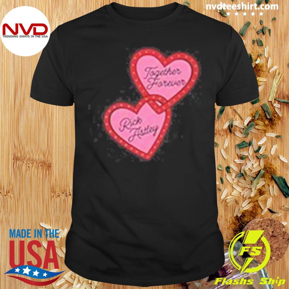 Together Foreverds Hearts Black Shirt