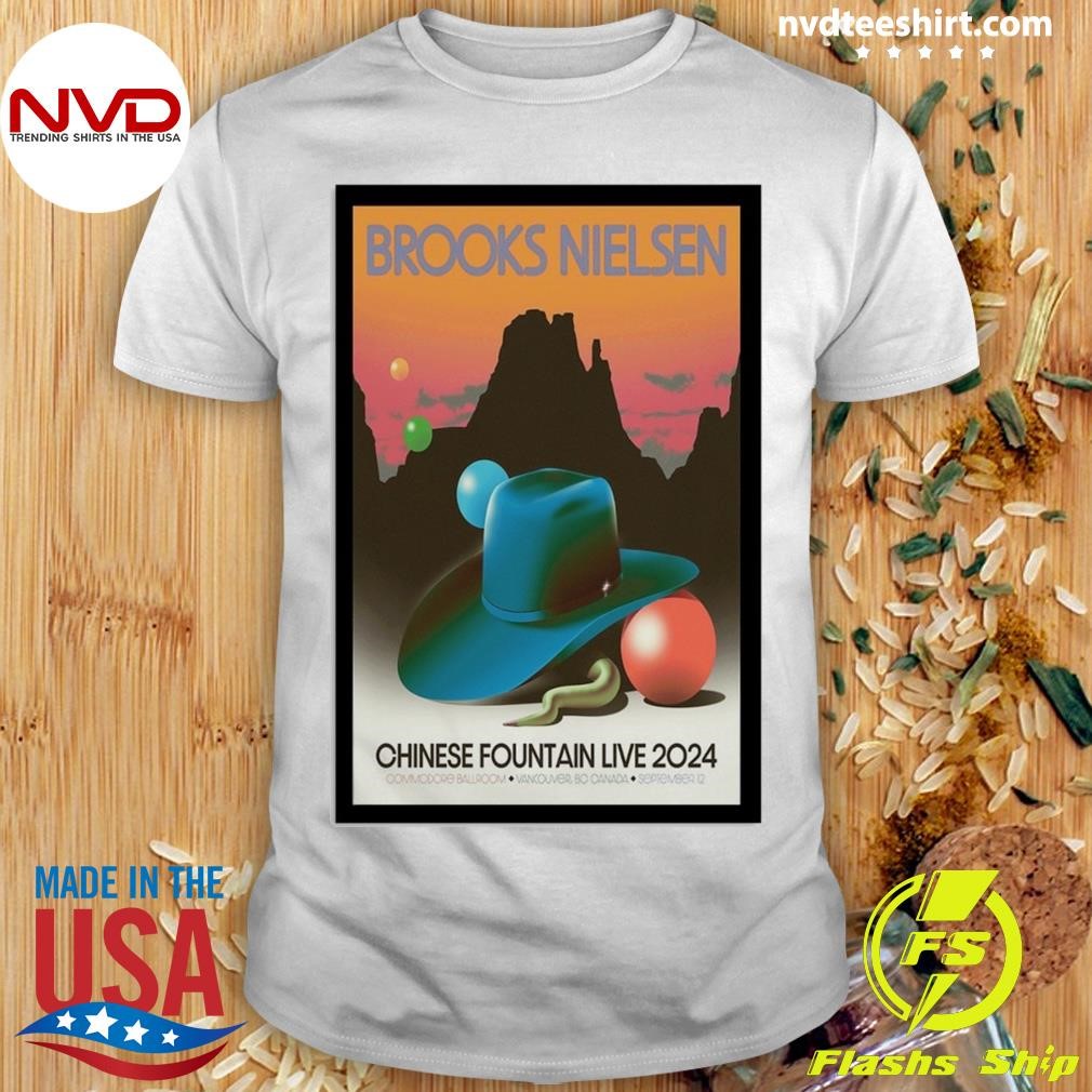 Tour Poster Brooks Nielsen In Vancouver, BC On September 12 2024 Shirt