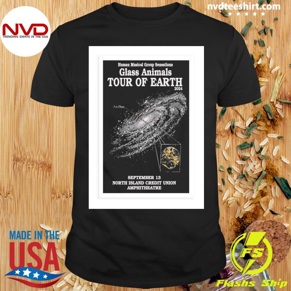 Tour Poster Glass Animals In Chula Vista, CA On September 13 2024 Shirt