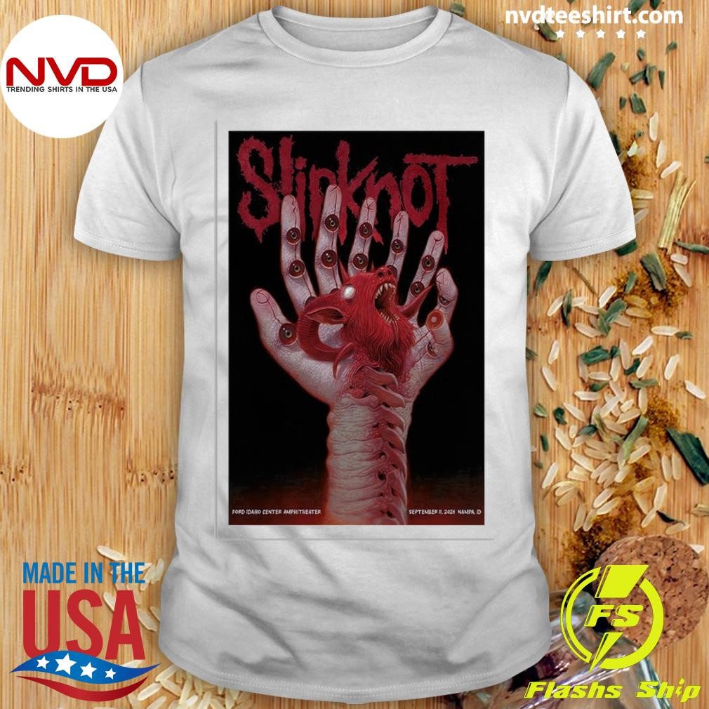 Tour Poster Slipknot In Nampa, ID On September 11 2024 Shirt