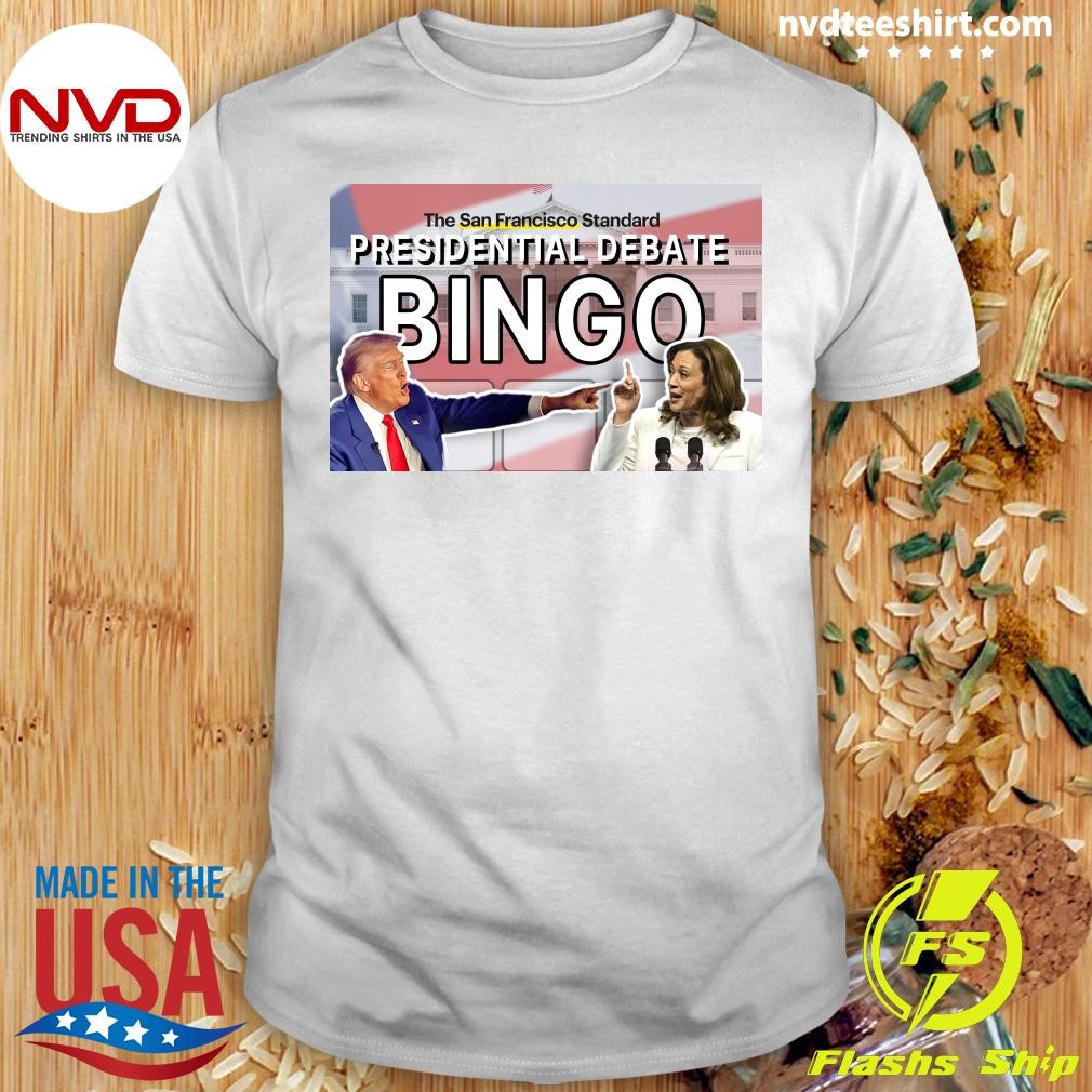 Trump-Harris San Francisco Standard X Presidential Debate Bingo Shirt