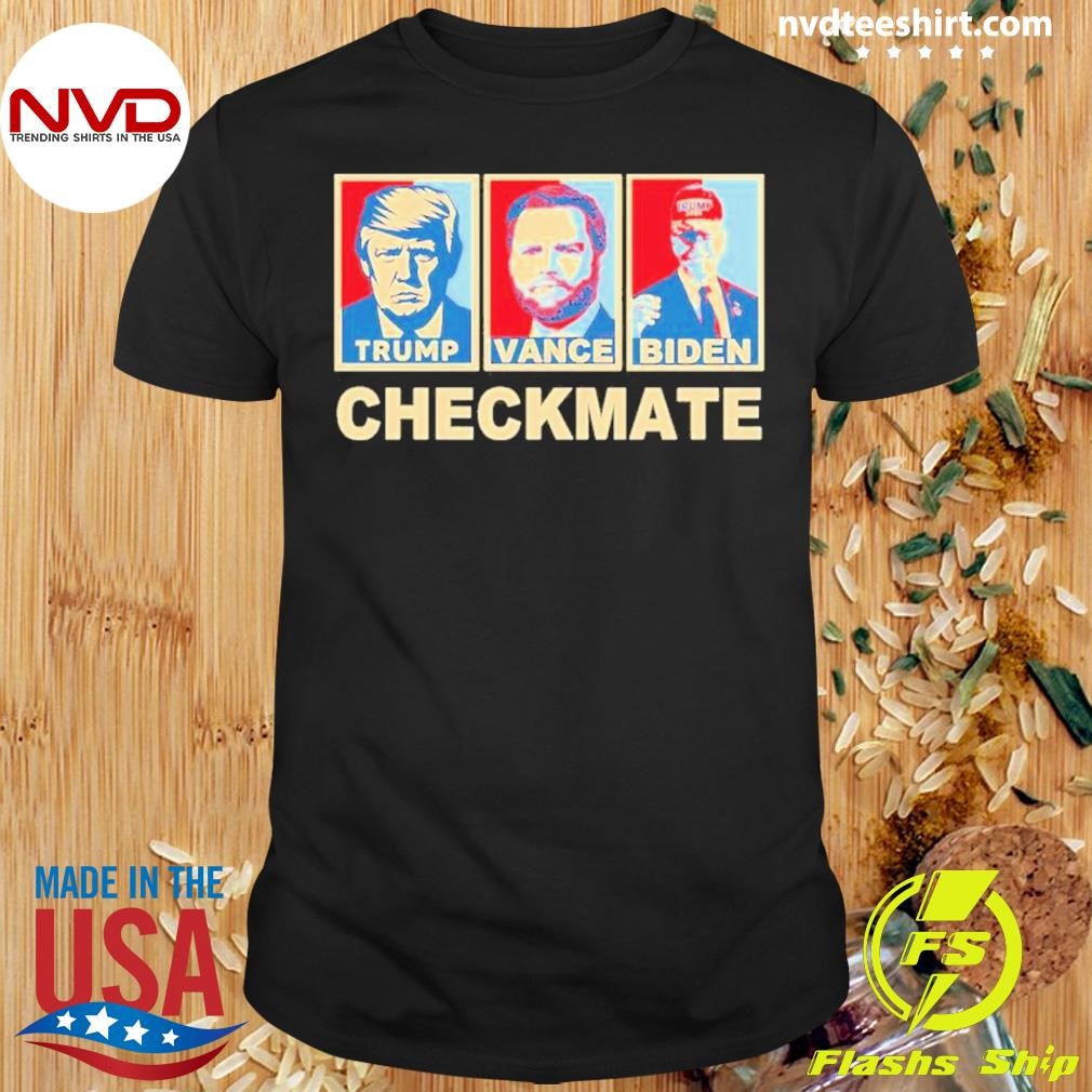 Trump Vance Biden Checkmate 2024 Joe Biden Wearing A Trump Hat Shirt