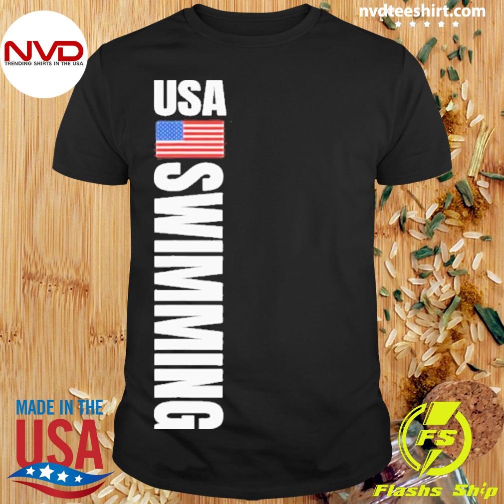 Usa Swimming American Flag Swim Sport 2024 Shirt