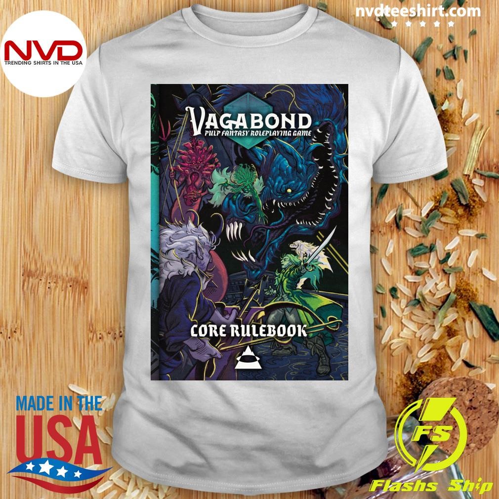 Vagabond Pulp Fantasy Roleplaying Game The Rook & The Crook Shirt