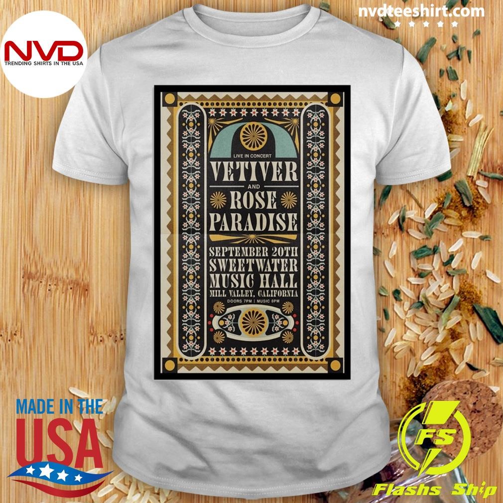 Vetiver Sep 20 2024 Sweetwater Music Hall in Mill Valley CA Shirt