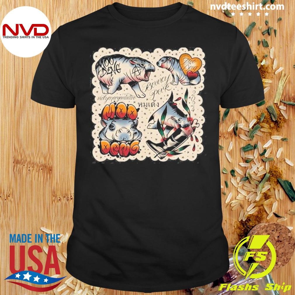 Vicky Morgan Tattoo Bouncy Pork Moo Deng Shirt