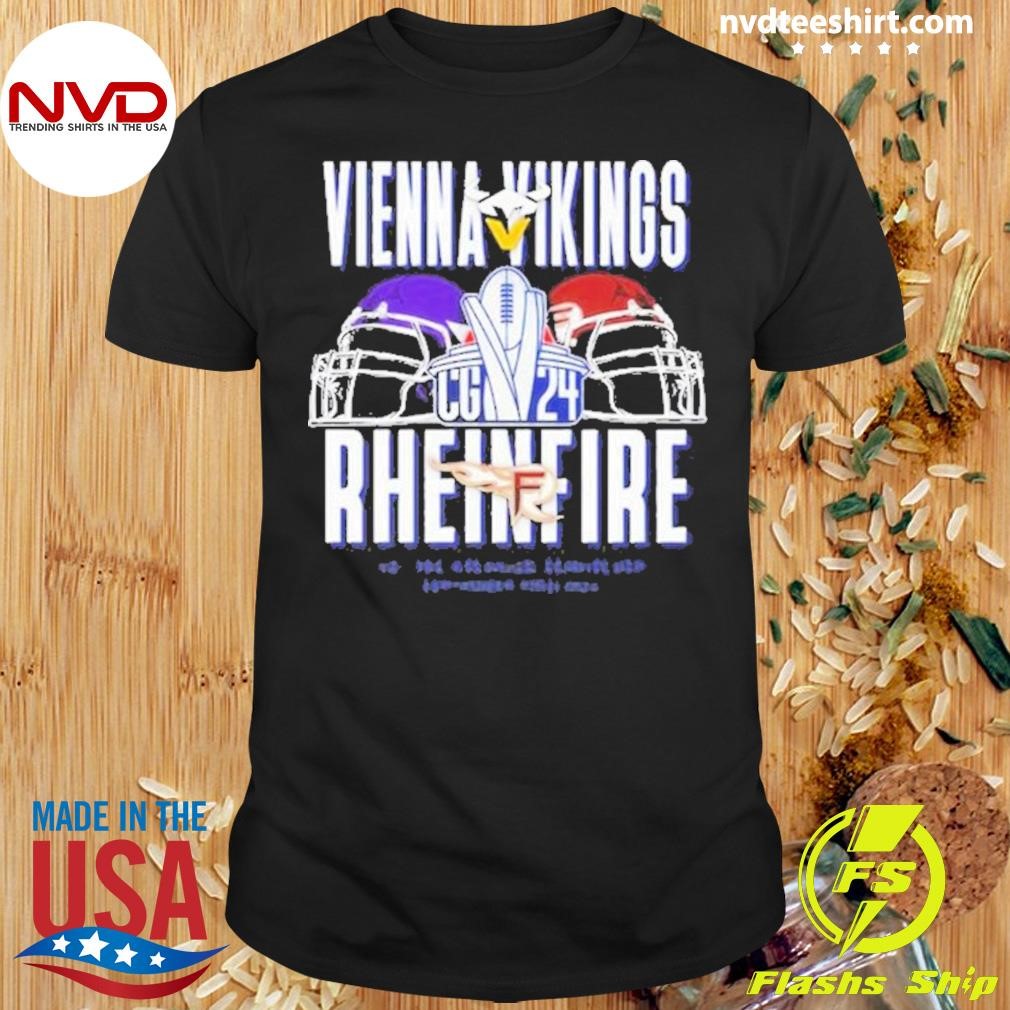 Vienna Vikings Vs Rhein Fire Game September 22 2024 Shirt