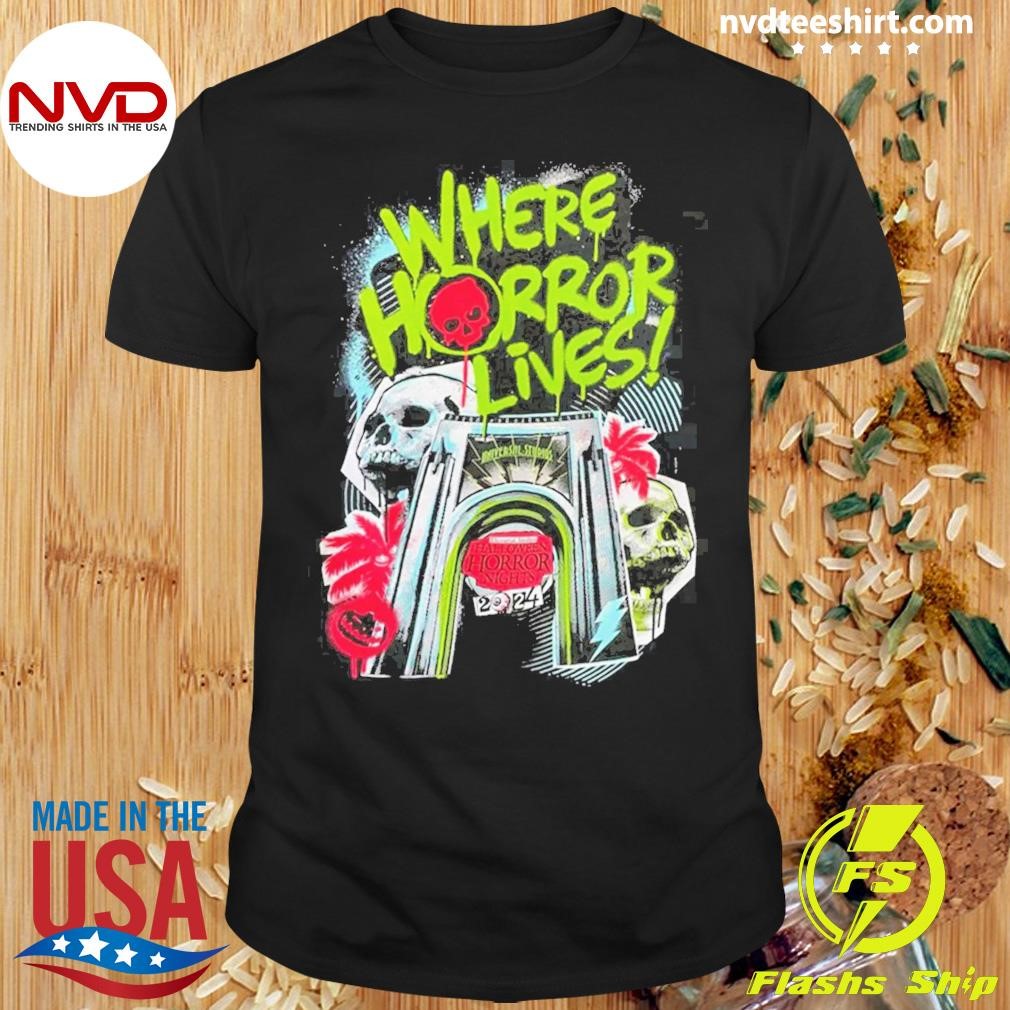 Where is Horror Lives Halloween Horror Nights 2024 Shirt