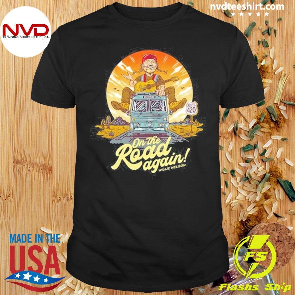 Willie Nelson On The Road Again 2024 Shirt