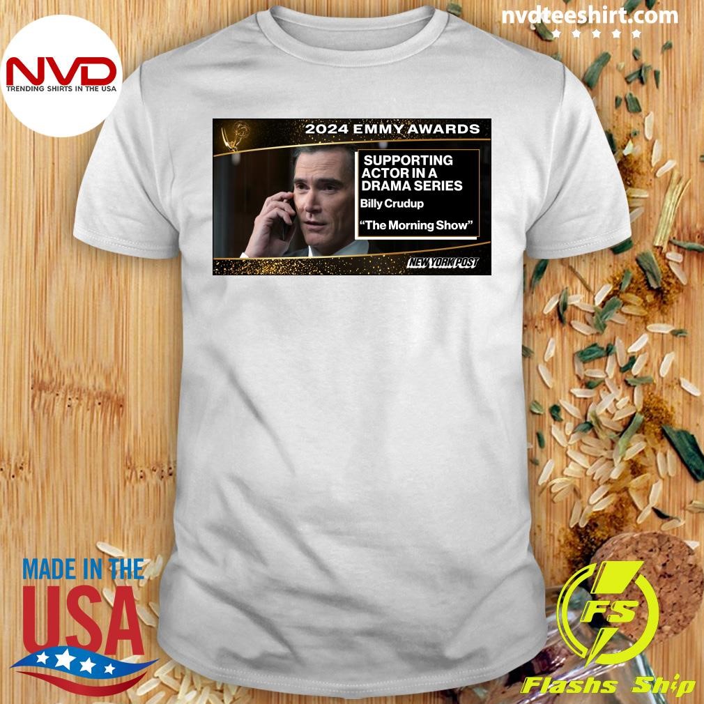 2024 Emmy Awards Billy Crudup wins Outstanding Supporting Actor in a Drama Series for The Morning Show Shirt