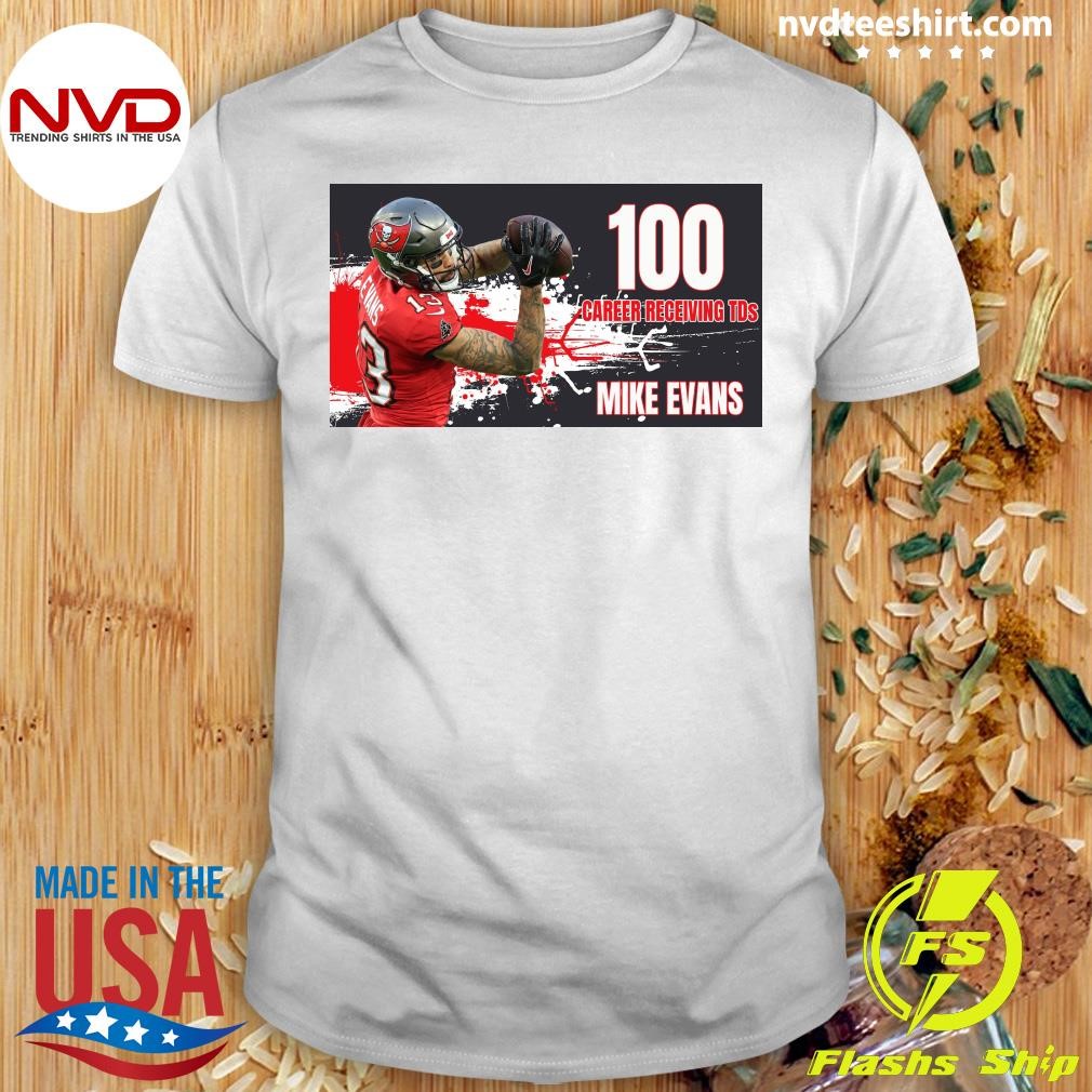 100 Career Receiving TDs Mike Evans Shirt