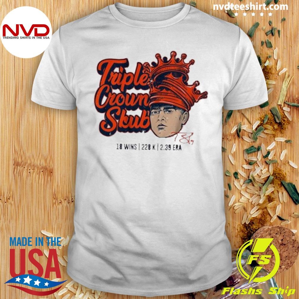 18 Wins Triple Crown Tarik Skubal Signature 2024 Shirt