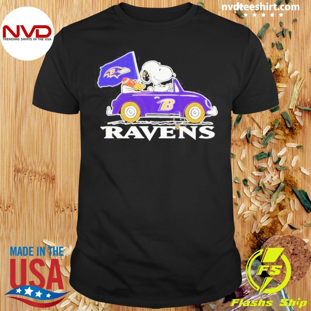 2024 Snoopy and Woodstock x Baltimore Ravens 2024 Shirt