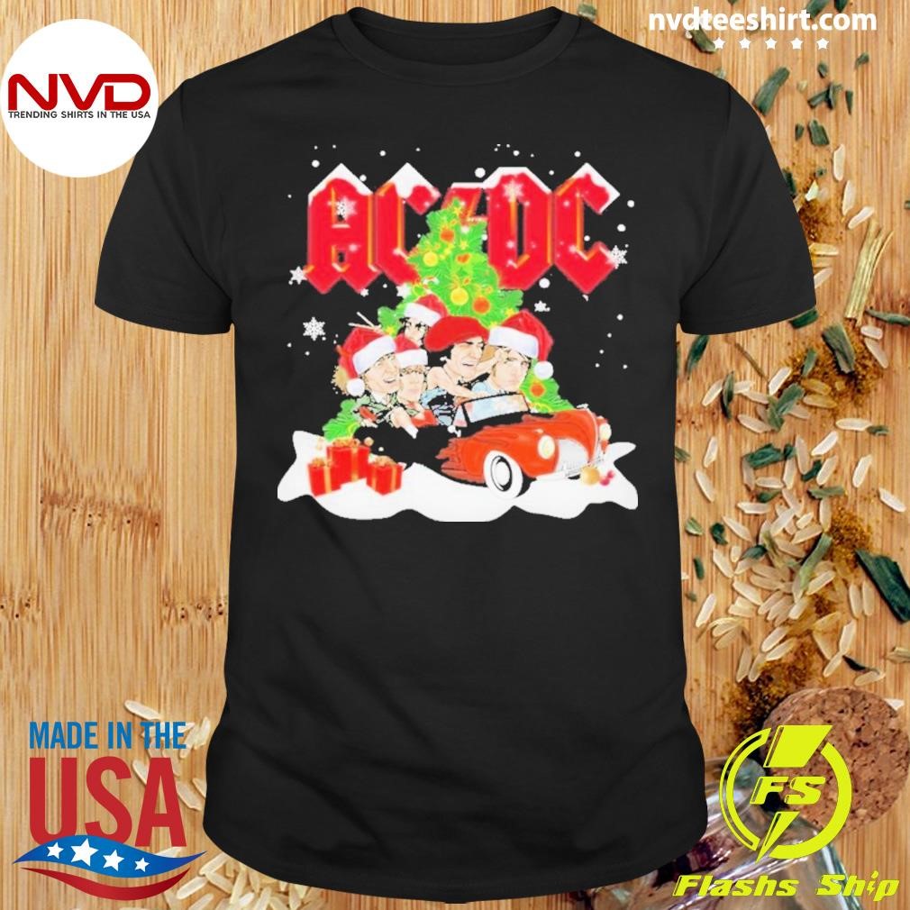 Acdc High Voltage Rock Band Celebrating Christmas 2024 Shirt